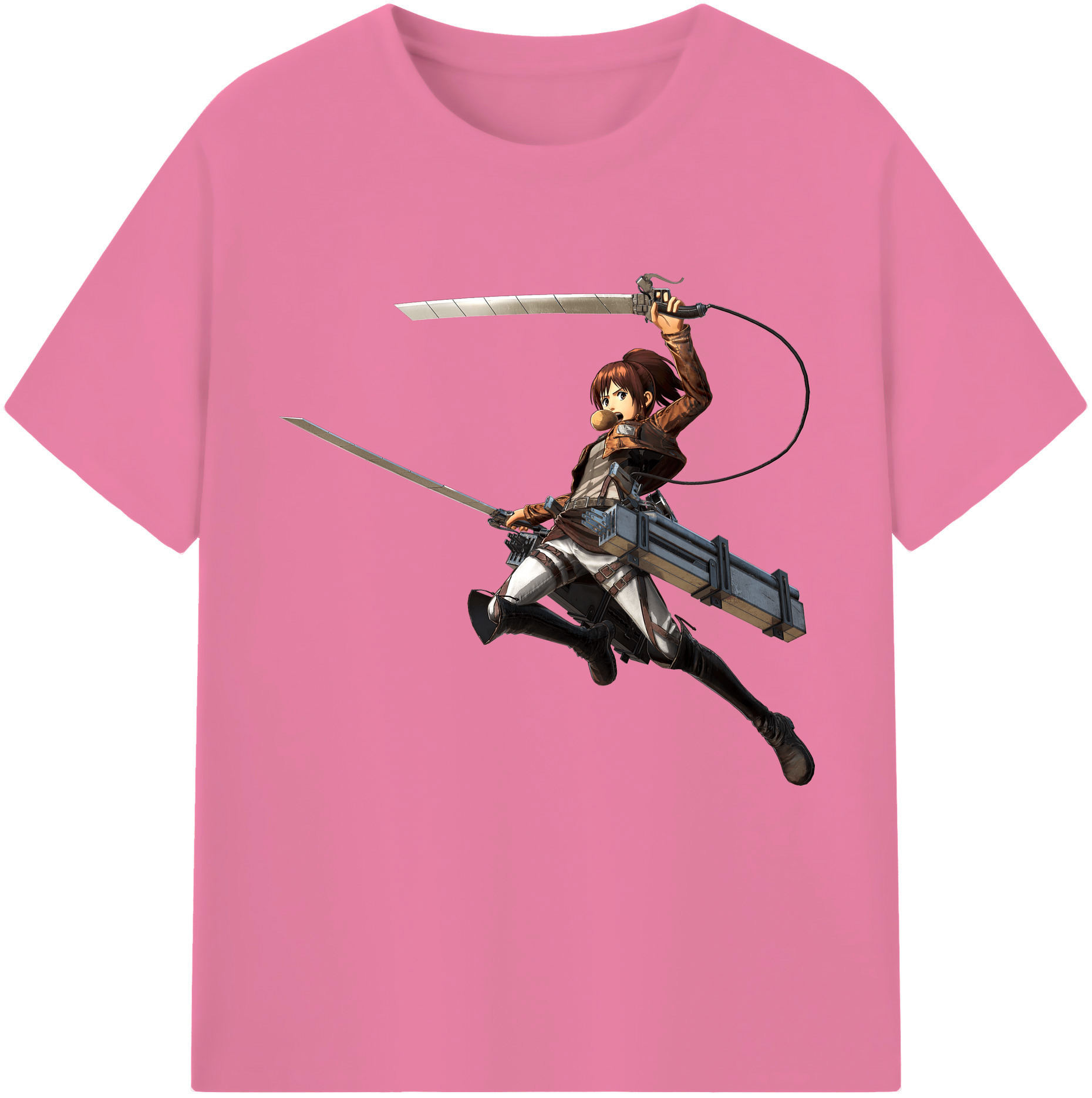 （画像用） 進撃の巨人 サシャ·ブラウス Attack on Titan Sasha Blaus 綿100％半袖Tシャツ（フロントプリント）